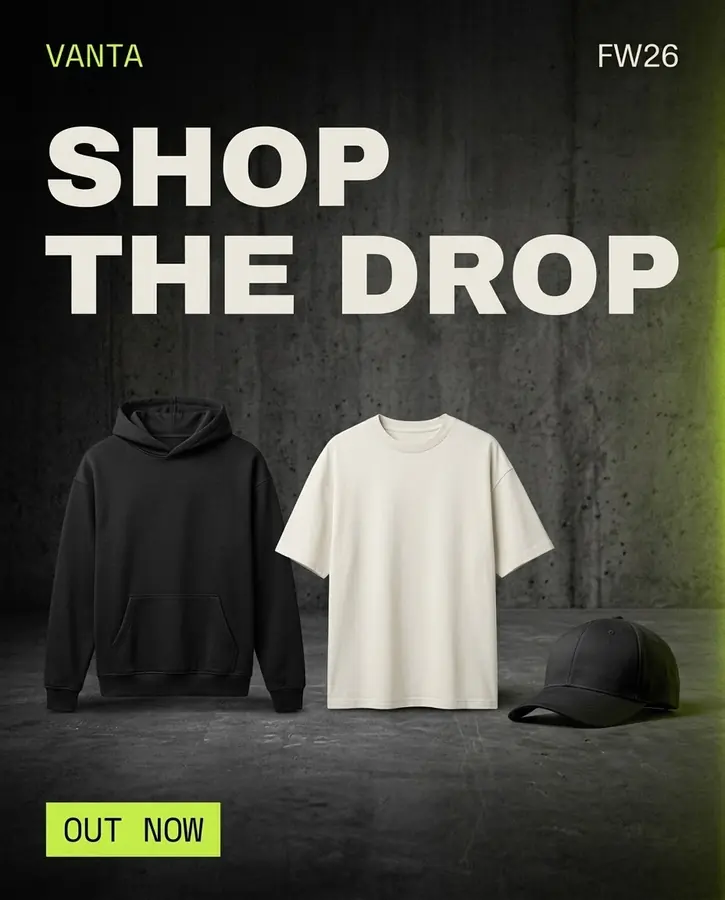 VANTA: Carousel 5: Shop the drop